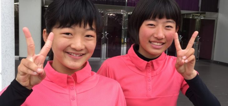愛知県中学生テニス選手権大会（個人の部）ダブルス 東海大会出場へ